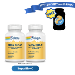 [TP] SOLARAY SUPA BIO-C 120c TWINPACK-MAL19973034X (Free Supplement Gift)